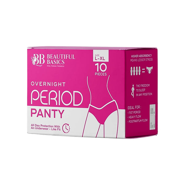 Beautiful Basics Overnight Period Panty Xxl Size (10 Pc)