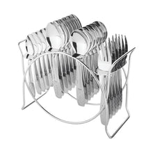 Stainless Steel Cutlery Set With Elegant Storage Stand (24 Pc)