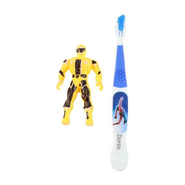 Kids Toothbrush Set With Cartoon Robot Toy