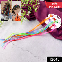 Kids Hair Extensions With Hair Clips (6 Pc Mix Color)