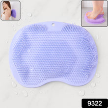 Green Silicone Bath Massage Cushion  Suction Cup Exfoliating Foot Scrubber  Mat