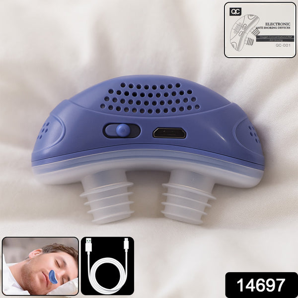 Rechargeable Electronic Anti-snoring Device With Air Purifier Function (1 Pc)