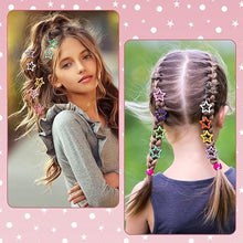 Metal Printed Star Shape Hair Clips (5 Pcs Set)