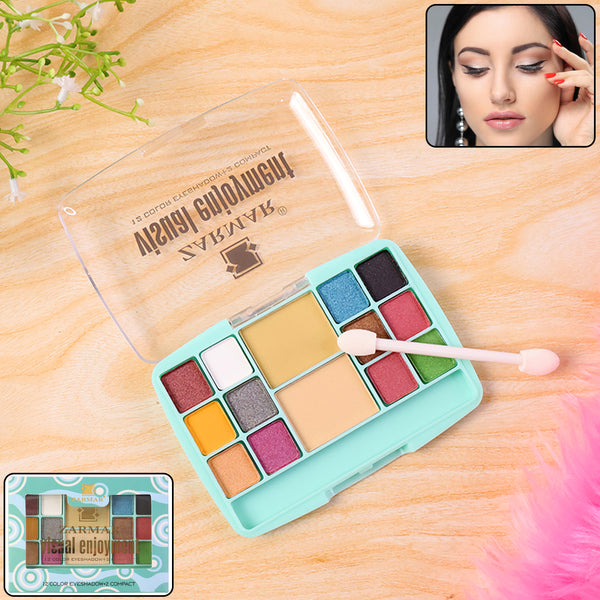 Multi-color Eyeshadow  Compact Makeup Kit (15 Gm  1 Pc)