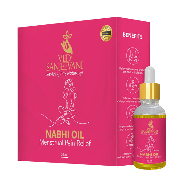 Ved Sanjeevani Nabhi Oil For Menstrual Pain Relief (30ml  1 Pc)
