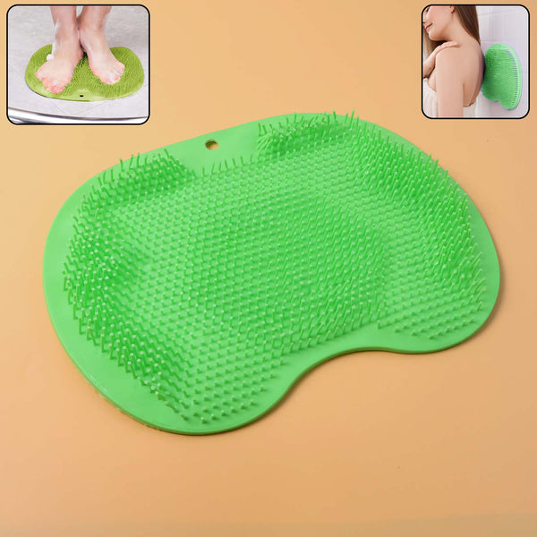Purple Silicone Bath Massage Cushion  Suction Cup Exfoliating Foot Scrubber  Mat